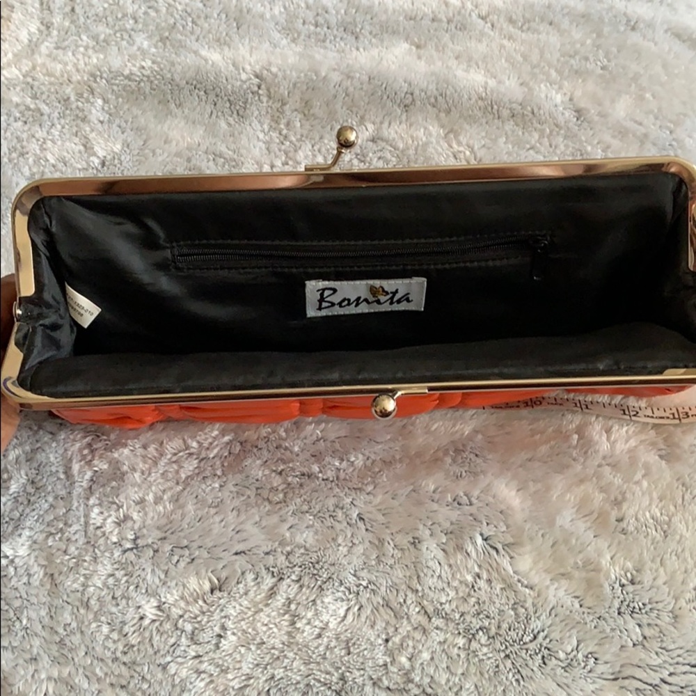 Bonita Orange Clutch - Picture 3 of 8
